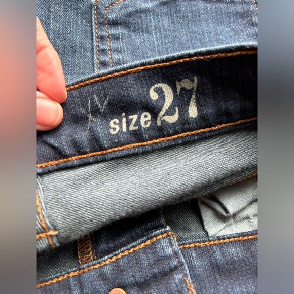 J. Crew REID Sexy Slimming Dark Wash Mid-Rise Skinny Stretch Denim Jeans Size 27 - Picture 6 of 8